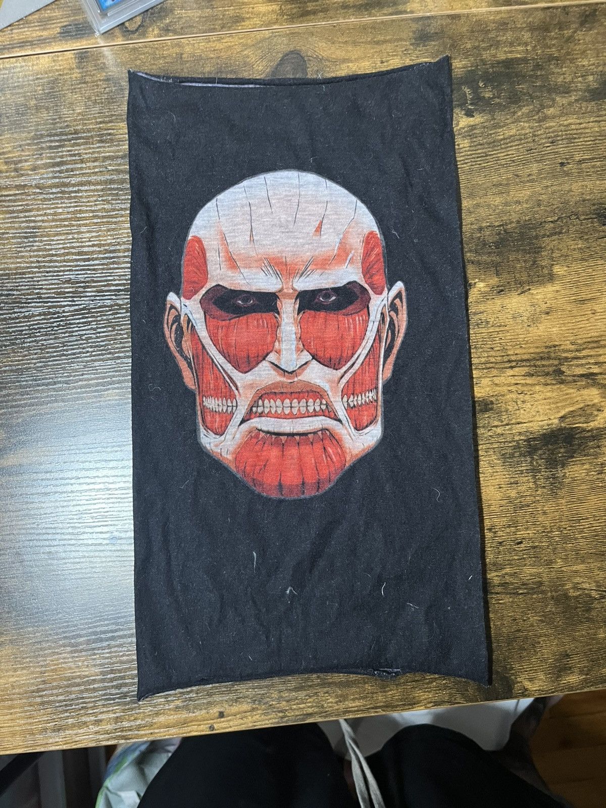 Other Black attack on titan colossal mask/neck warmer Size ONE SIZE - 1 Thumbnail