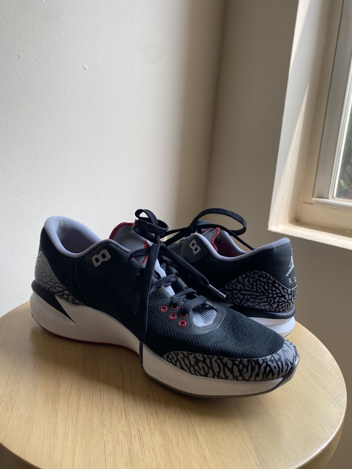 Jordan Brand Jordan zoom tenacity 88 ‘black cement’ Size US 11.5 / EU 44-45 - 4 Thumbnail