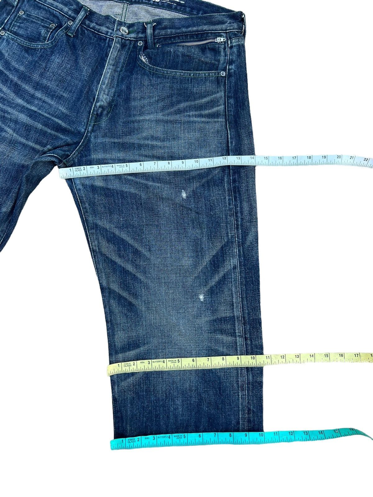 Neighborhood Neighborhood Japan Ripped Selvedge Denim Cropped Pant Size US 34 / EU 50 - 4 Thumbnail