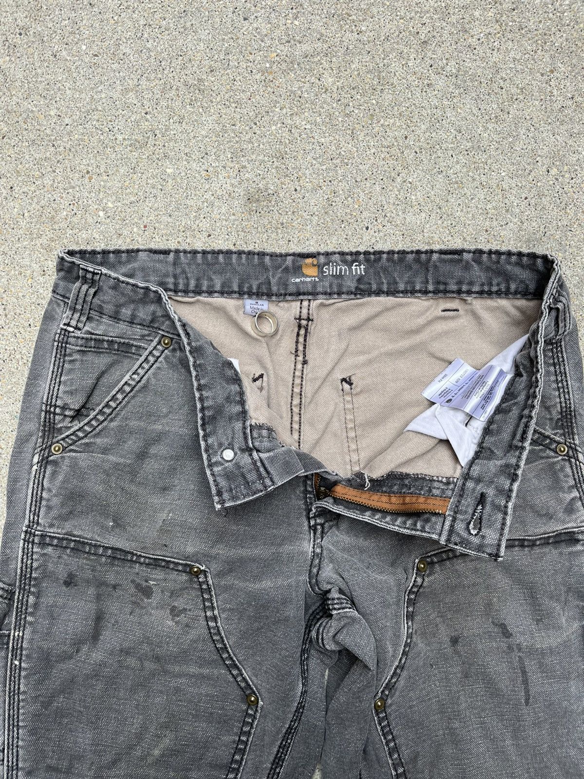 Carhartt Distressed Carhartt Double Knee Slim Fit Size 30" / US 8 / IT 44 - 3 Thumbnail