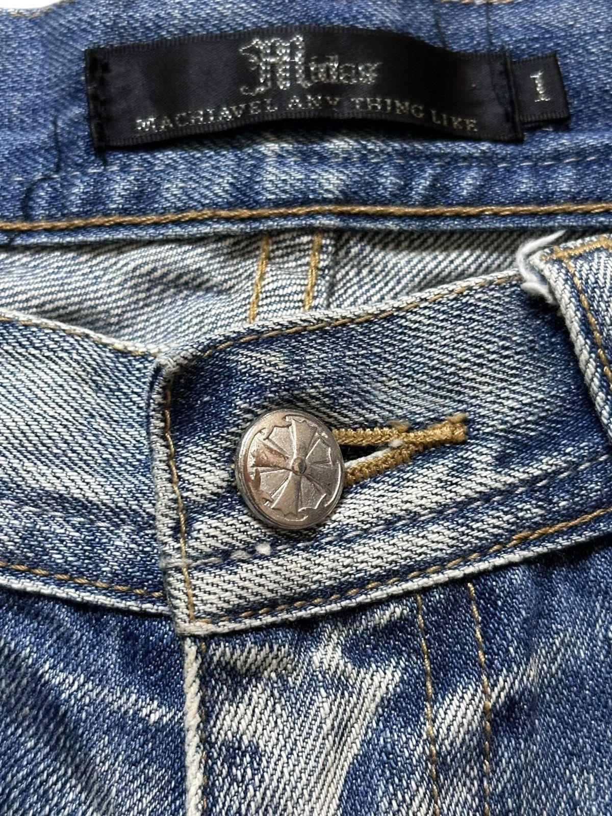 Le Grande Bleu (L.G.B.) Vintage Midas Flare Bootcut Faded Grunge Distressed Denim Size US 30 / EU 46 - 5 Thumbnail