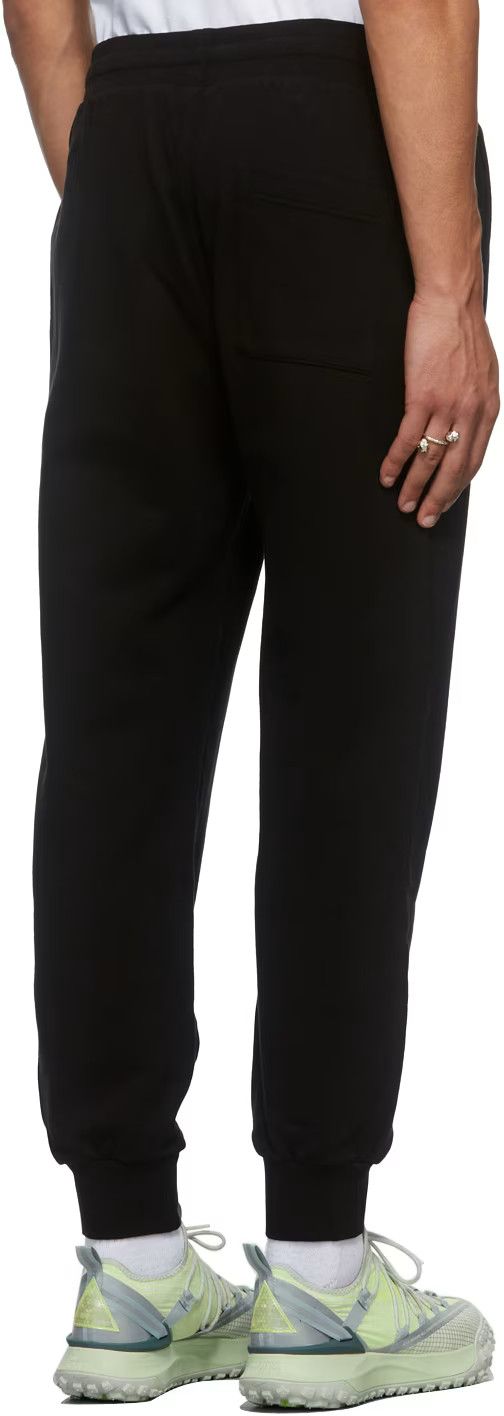 Black Embroidered Grand Prix Logo Sweatpants