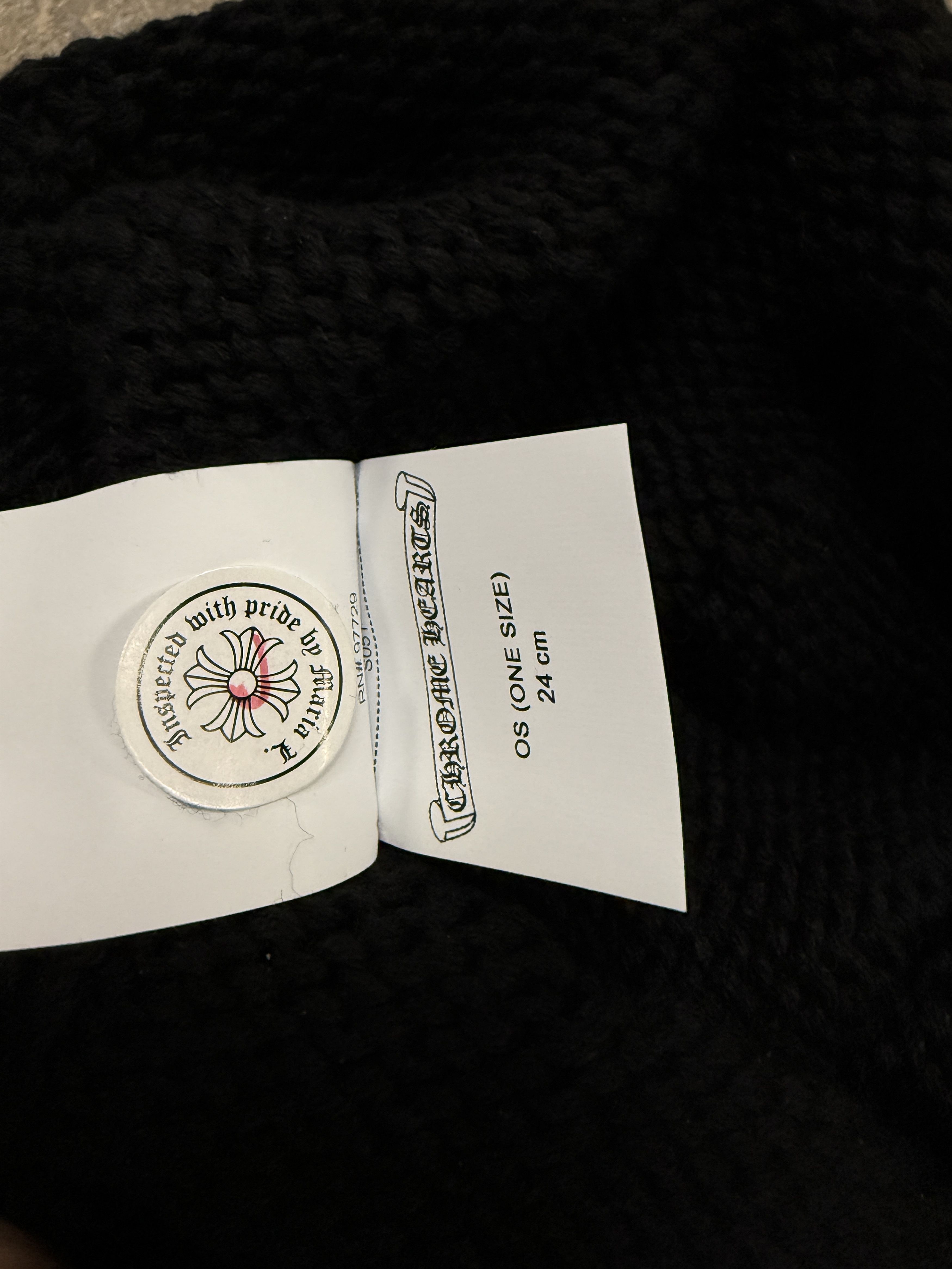 Chrome Hearts CH CASHMERE CROSS WEAVE BEANIE Size ONE SIZE - 8 Thumbnail