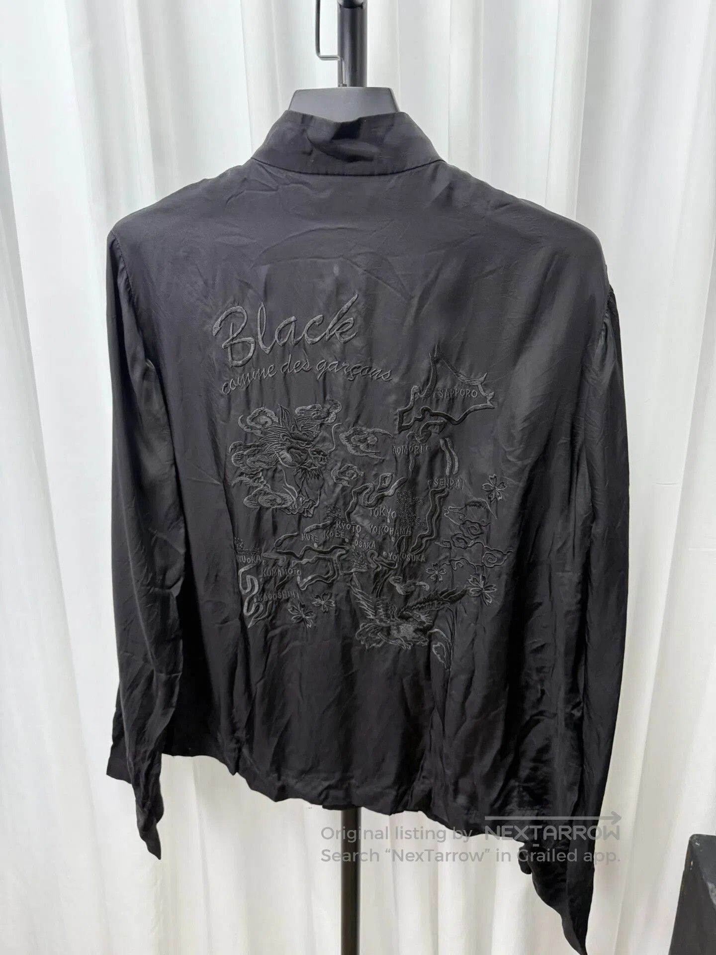 Comme des Garcons Black comme des garcons black embroidered silk jacket. Size US L / EU 52-54 / 3 - 6 Thumbnail