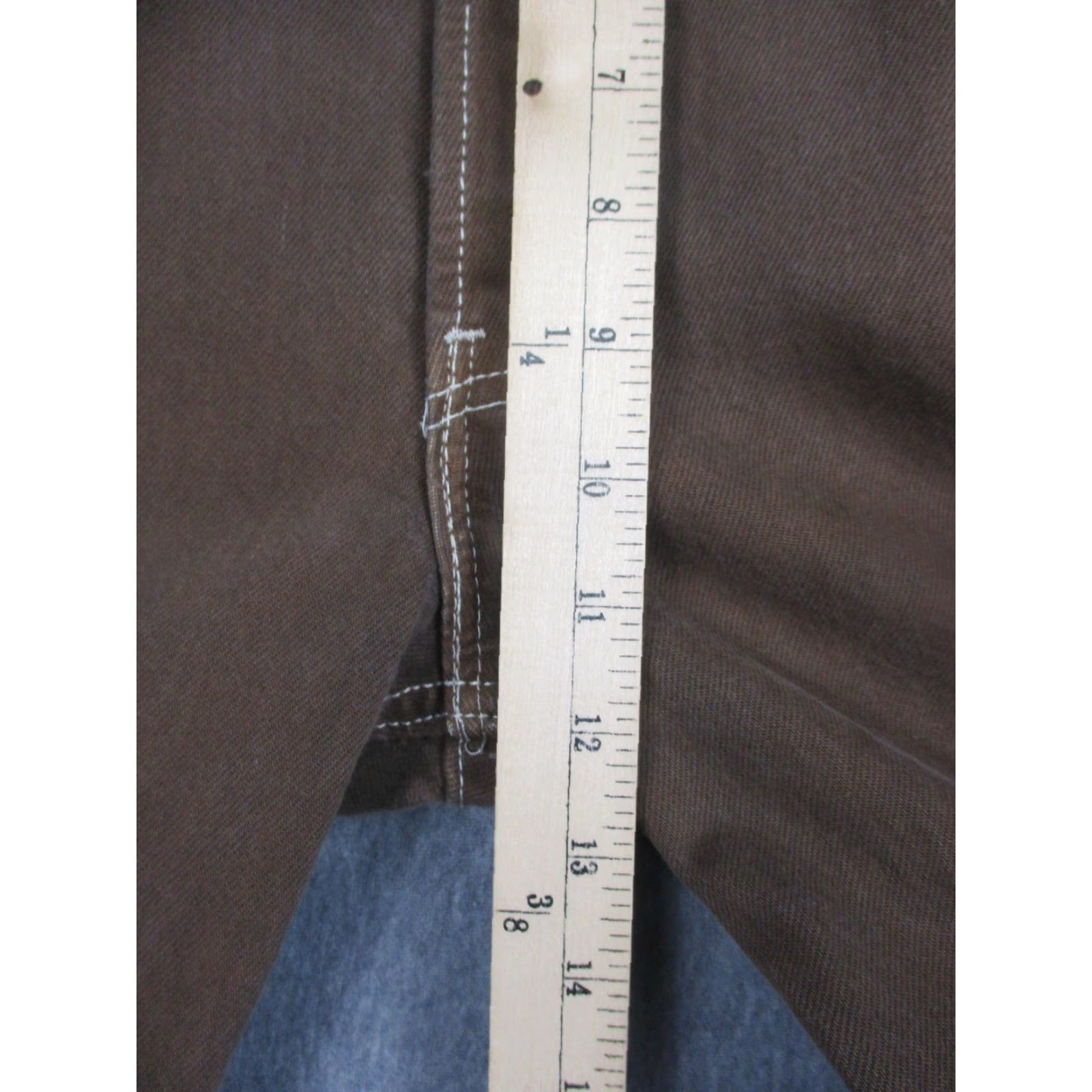 Levi's VINTAGE Levis 501 Jeans Mens 34x32 Brown Button Fly Straight Leg USA 90s Size US 34 / EU 50 - 4 Thumbnail
