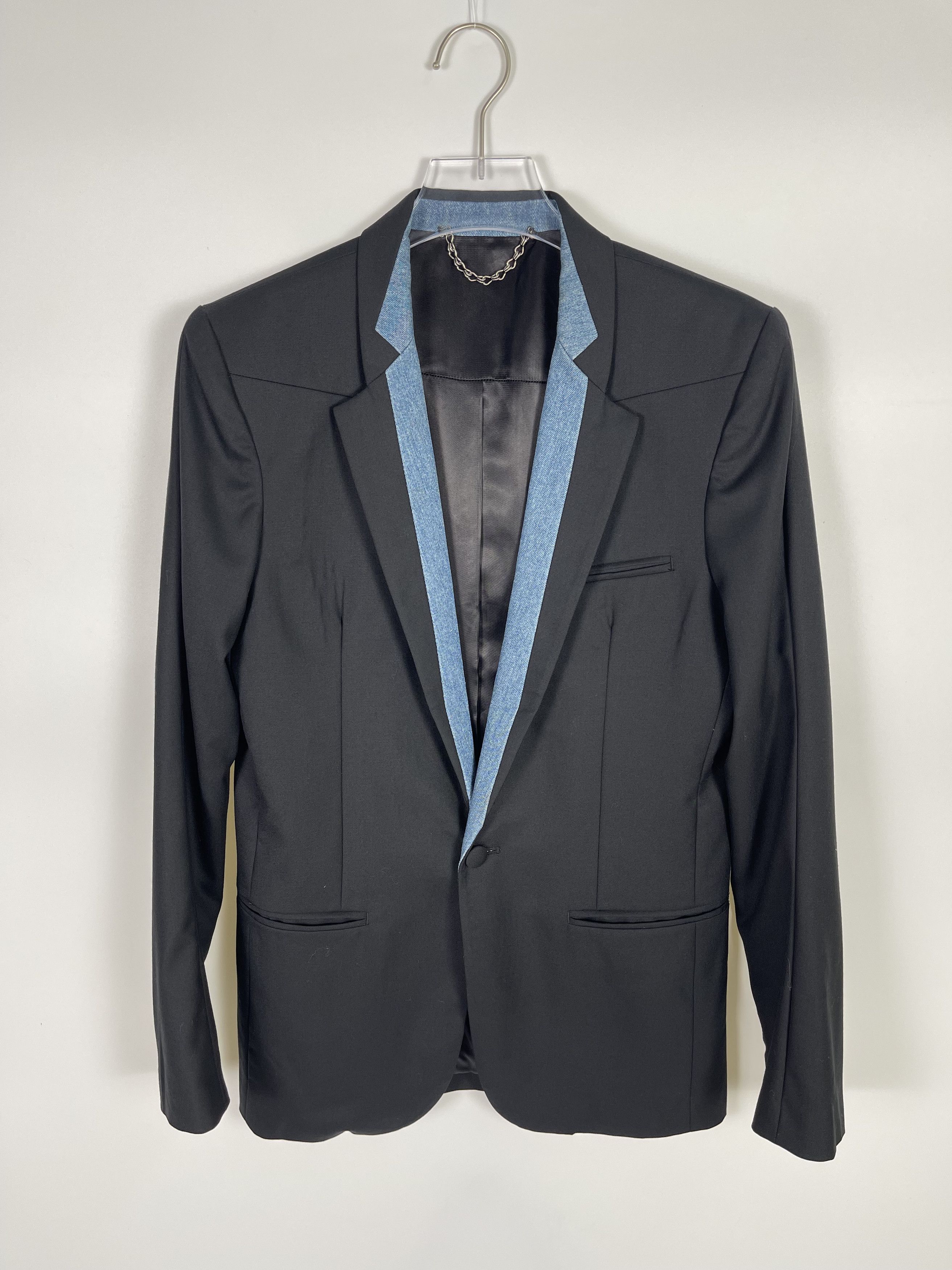 Maison MIHARA YASUHIRO MIHARA YASUHIRO Tailored Hybrid Denim Wool Jacket Size US S / EU 44-46 / 1 - 1 Thumbnail