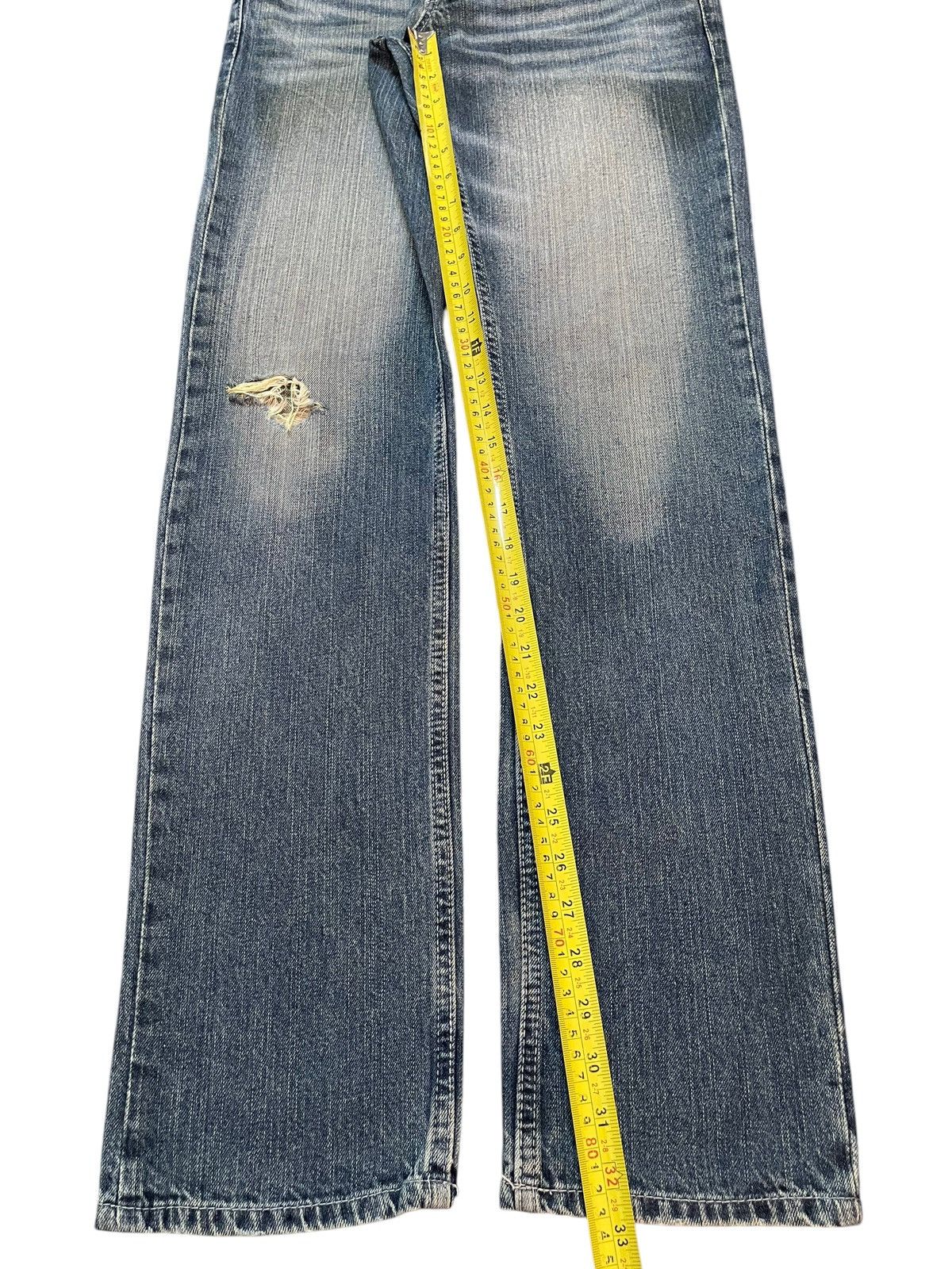 Vintage Japanese Brand Faded Distress Style Jeans
