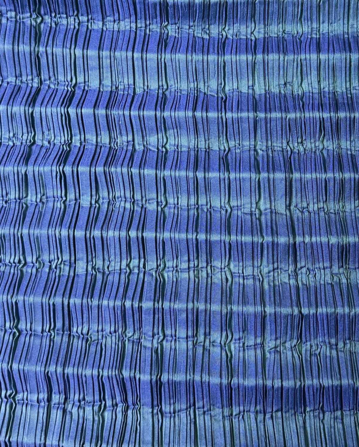 Issey Miyake Blue - green gradient horizontal striped wavy top Size M / US 6-8 / IT 42-44 - 2 Thumbnail