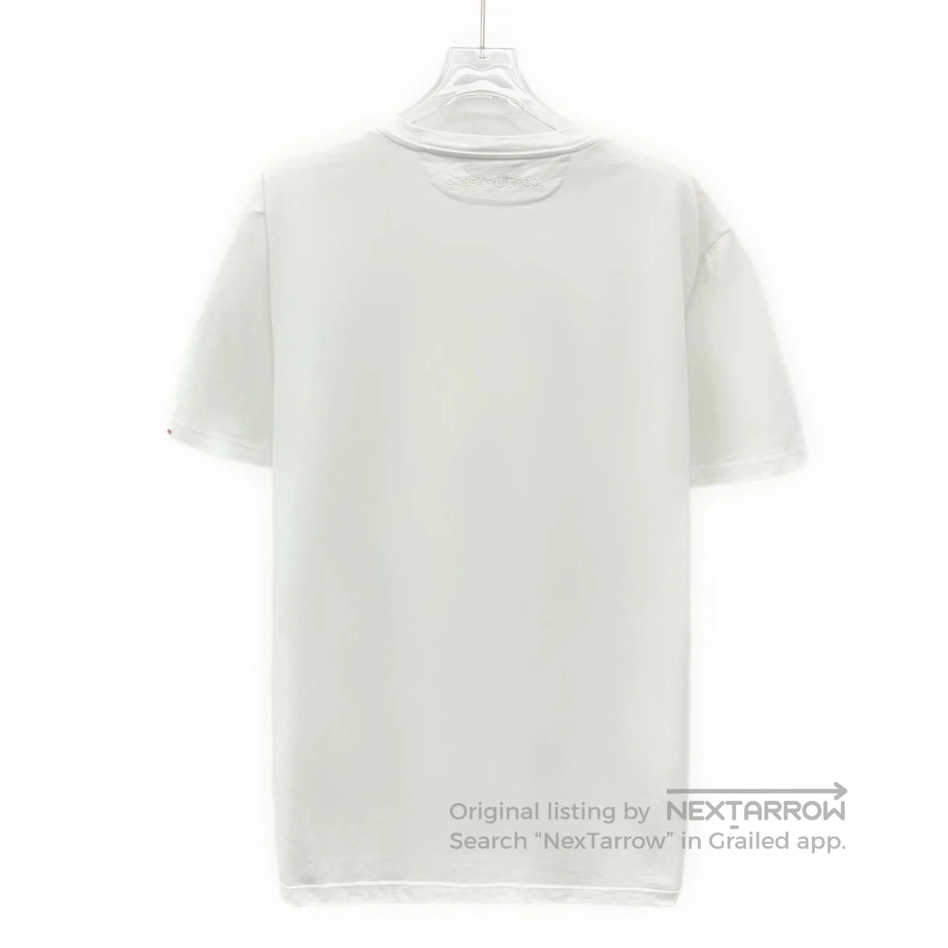 Stefano Ricci Stefano Ricci White Eagle Head Embroidery Cotton Round Nec Size US L / EU 52-54 / 3 - 2 Thumbnail