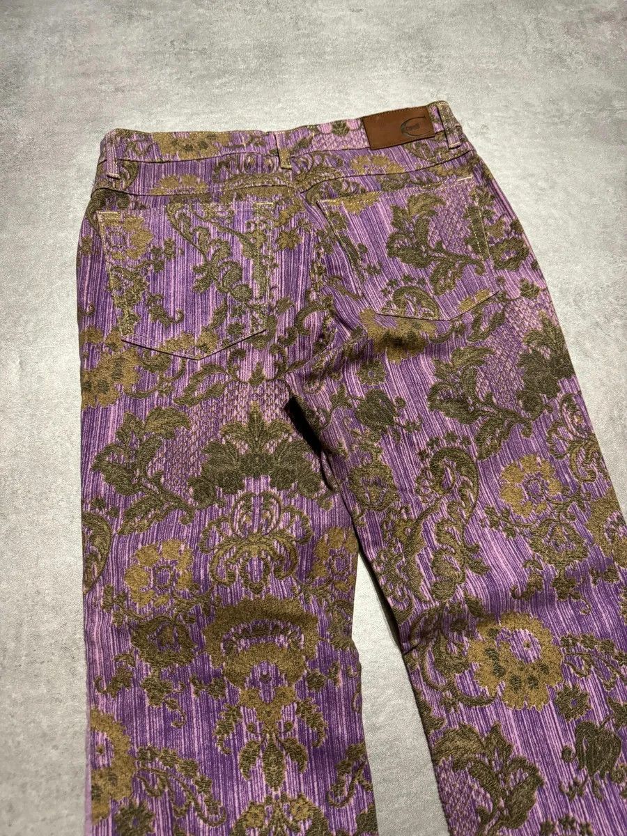 Just Cavalli SS2005 Cavalli Mountain Peninsula Purple Relaxed Pants Size 26" / US 2 / IT 38 - 11 Thumbnail