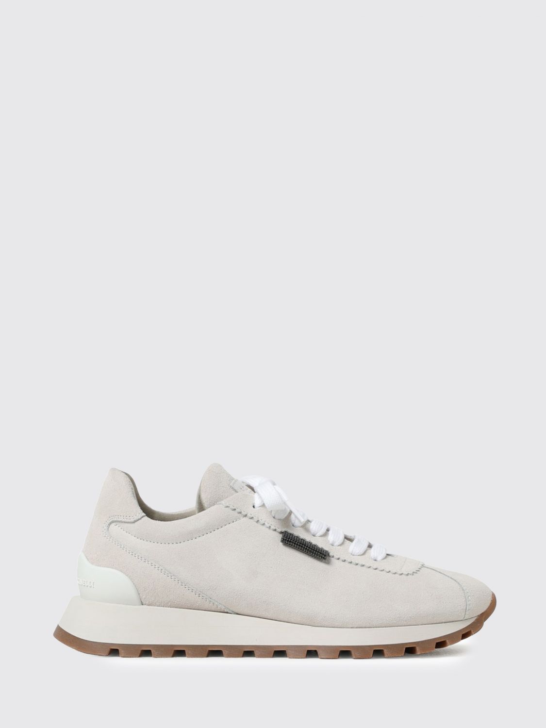 Brunello Cucinelli Brunello Cucinelli Sneakers Woman Ivory Size US 8 / IT 38 - 1 Thumbnail