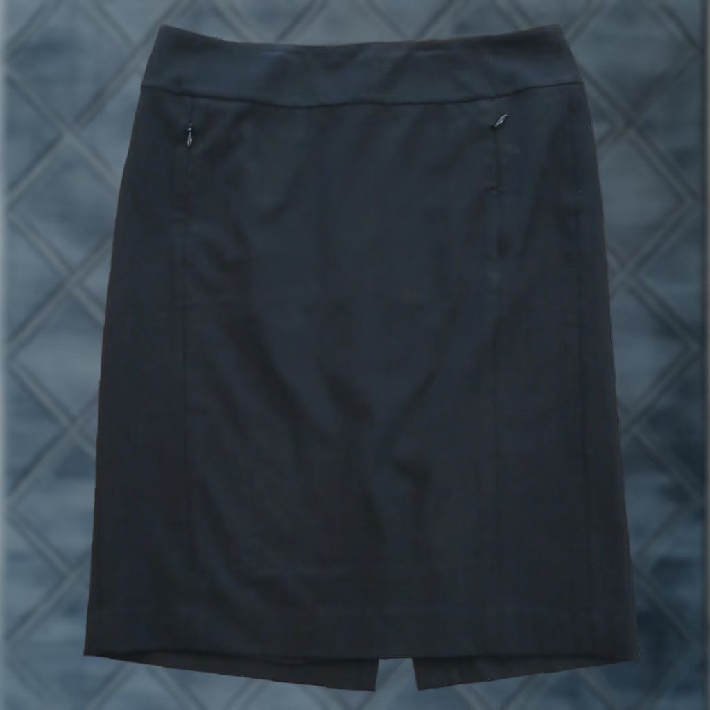 Talbots Talbots Skirt Women Regular Size 6 Black Knee Length Pencil Zipper Pockets Straight Slit Lined Vintage No Size 28" / US 6 / IT 42 - 1 Thumbnail