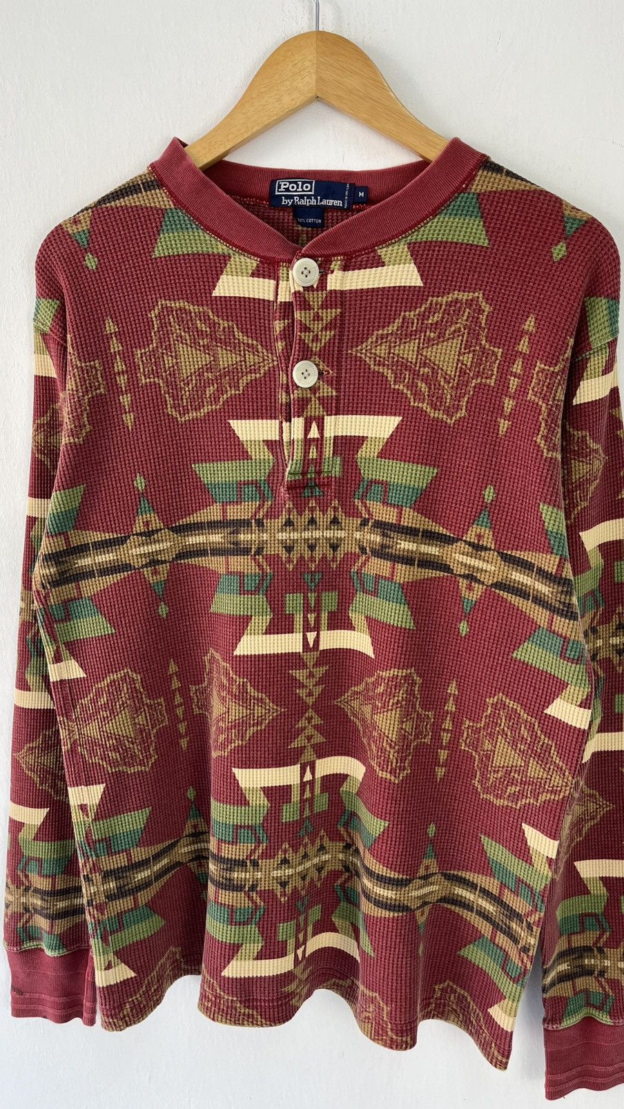 Polo Ralph Lauren × Vintage Vintage Polo RL Waffle Sweater Size US M / EU 48-50 / 2 - 3 Thumbnail
