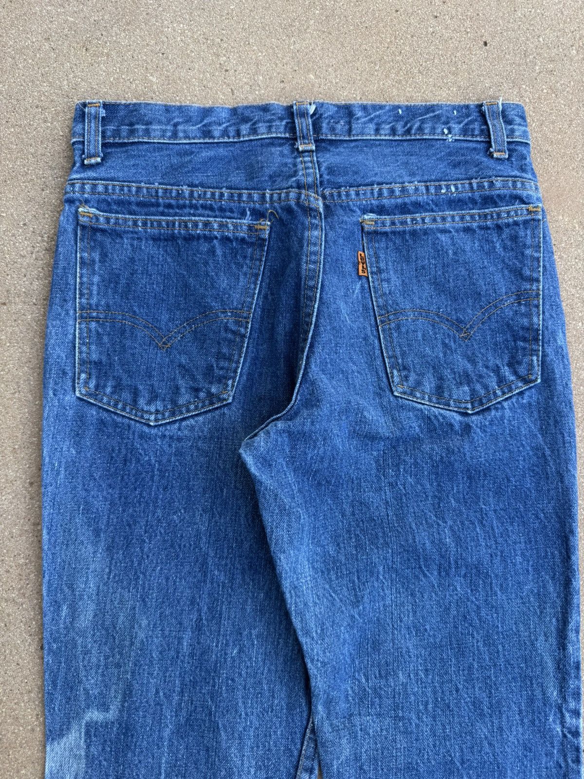 Levi's Vtg 70’s Levi’s 646 Orange Tab Bellbottom Flare Jeans 29x29 Size US 29 - 7 Thumbnail