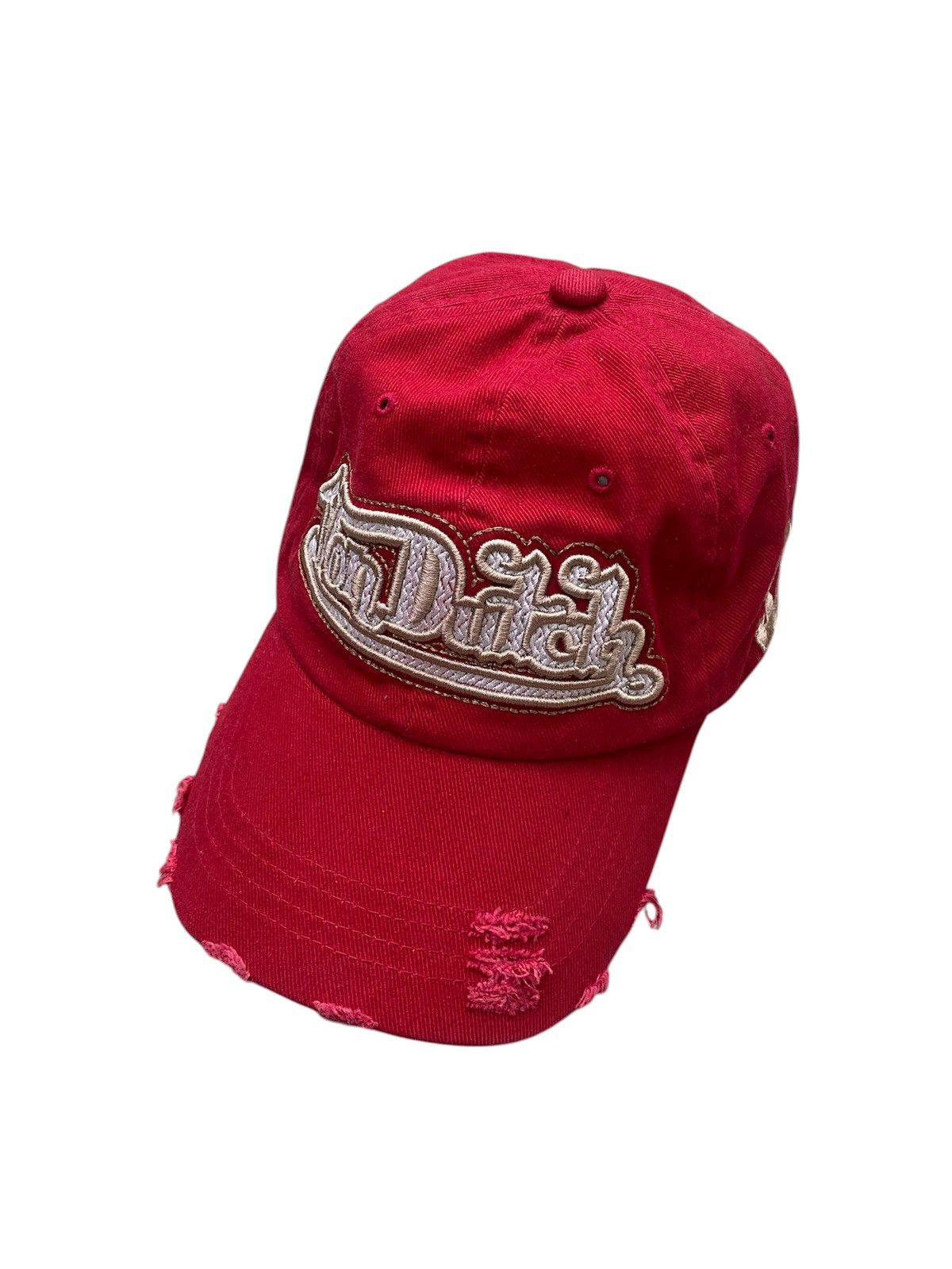 Von Dutch Von Dutch Distressed Ripped Hat Size ONE SIZE - 3 Thumbnail