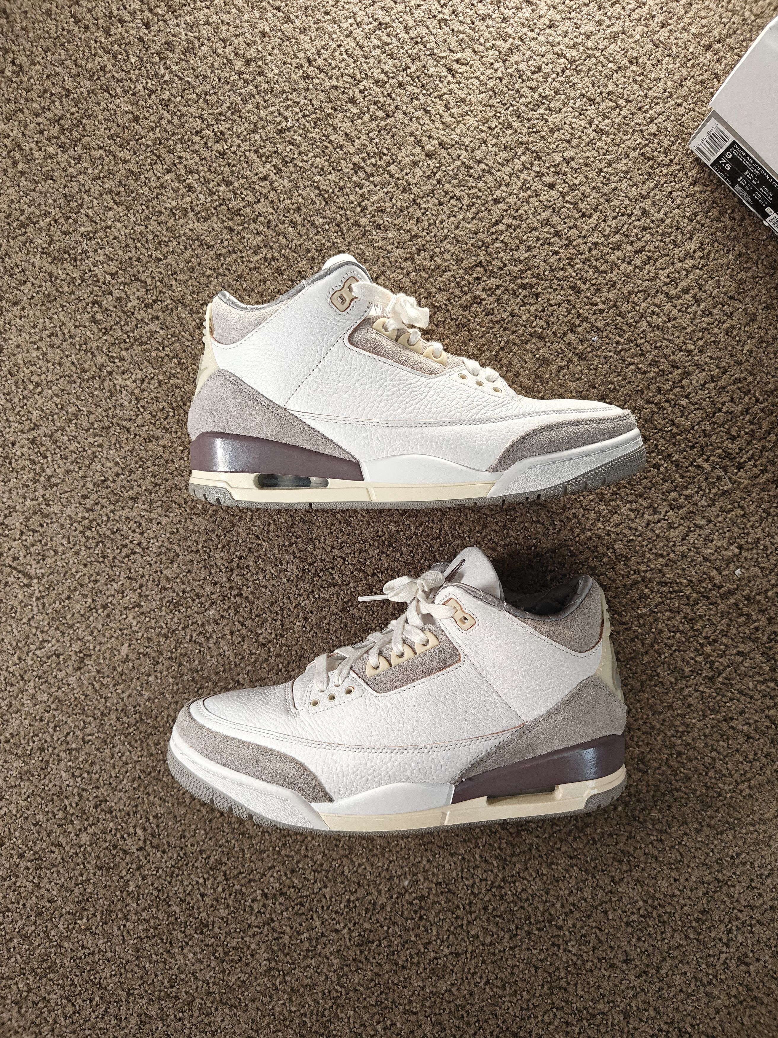 A Ma Maniere × Jordan Brand Jordan 3 x a ma maniere violet ore 9w/7.5m - worn twice! Size US 7.5 / EU 40-41 - 2 Thumbnail