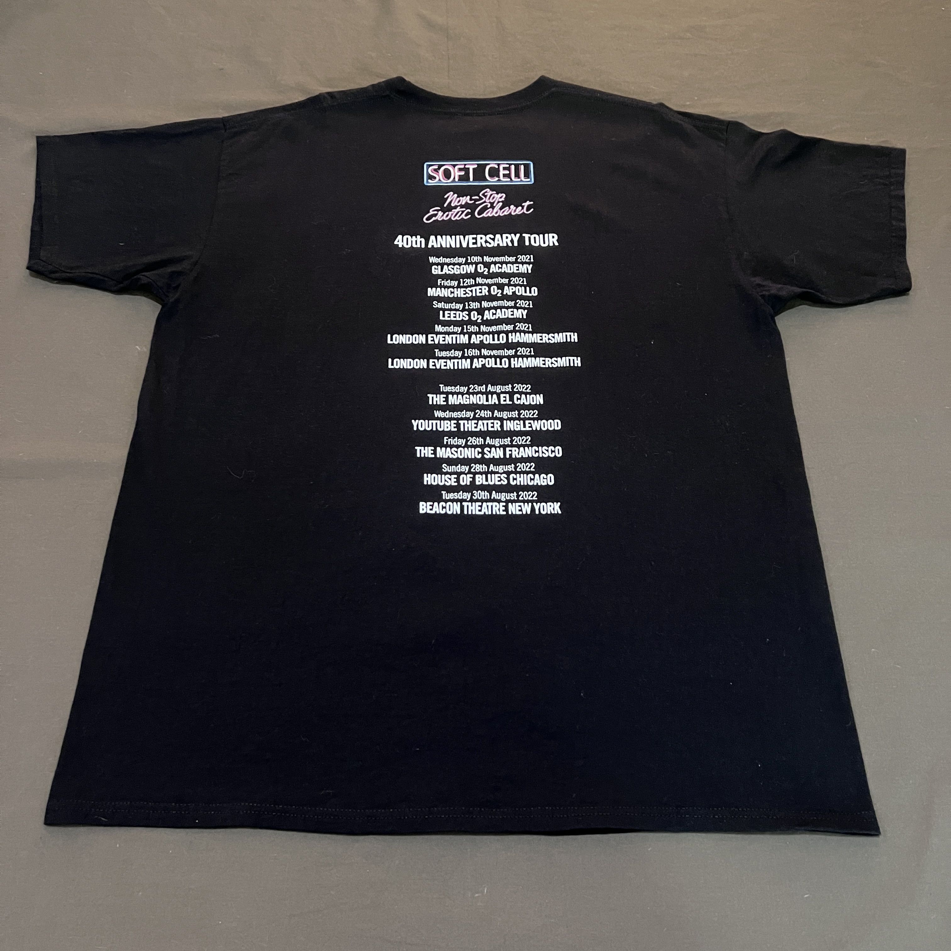 Band Tees × Fruit Of The Loom Soft Cells Synth-pop duo Tour Promo Tee XL Size US XL / EU 56 / 4 - 4 Thumbnail