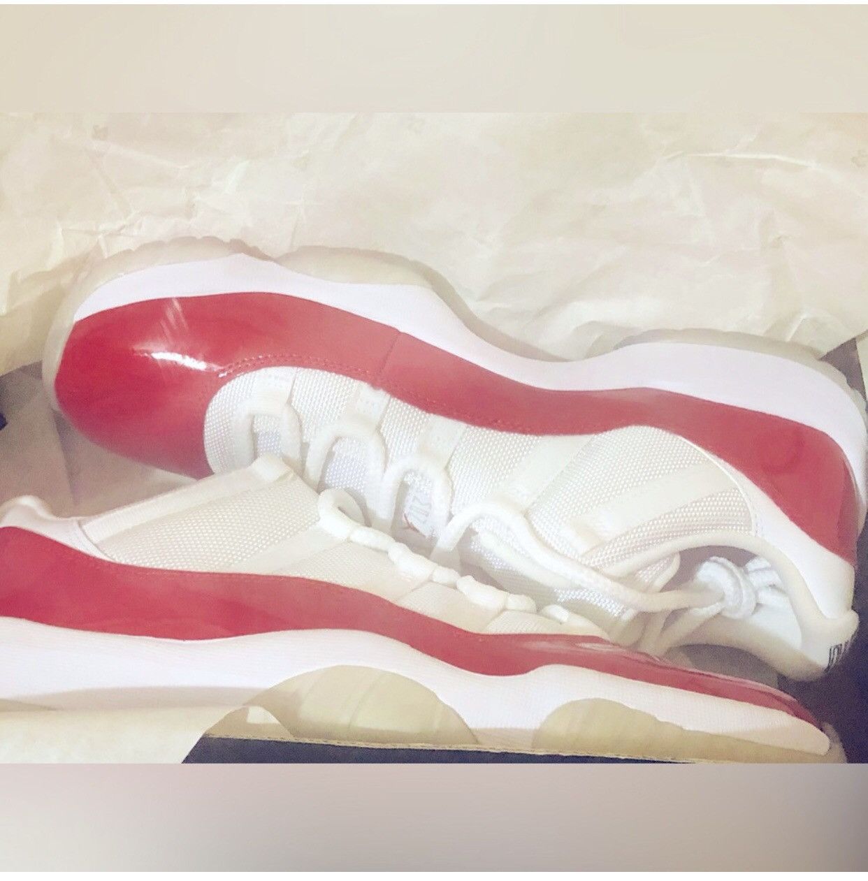 Jordan Brand Jordan 11 Low Cherry Retro - Exclusive limited stock Size US 9.5 / EU 42-43 - 10 Thumbnail