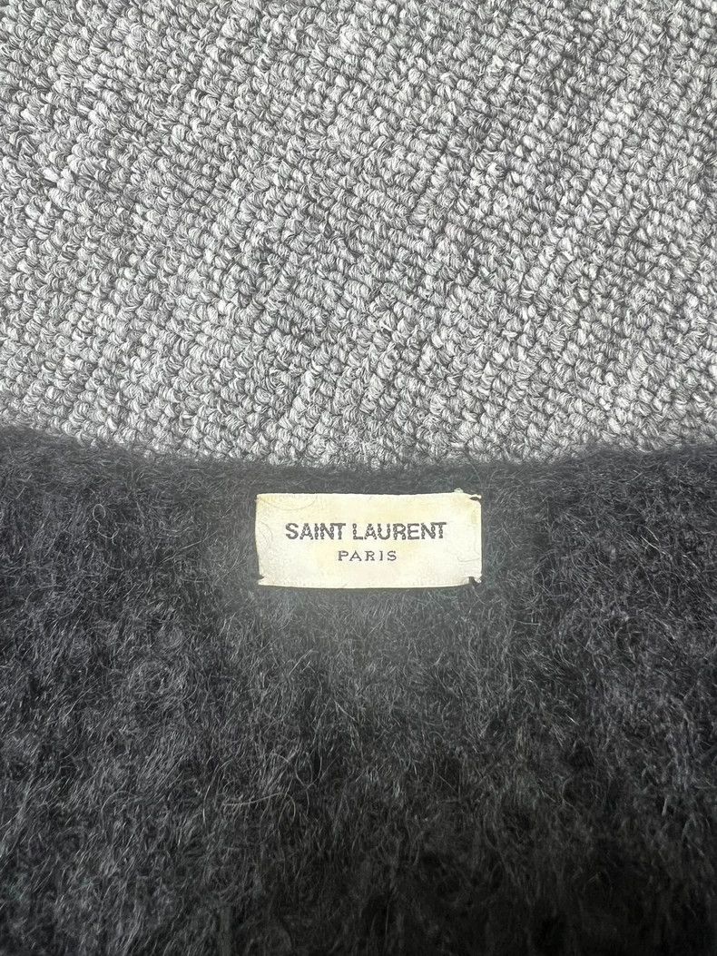 Yves Saint Laurent Saint Laurent13fw first year Darth Vader feather sweater 25 Size US XXS / EU 40 - 3 Thumbnail