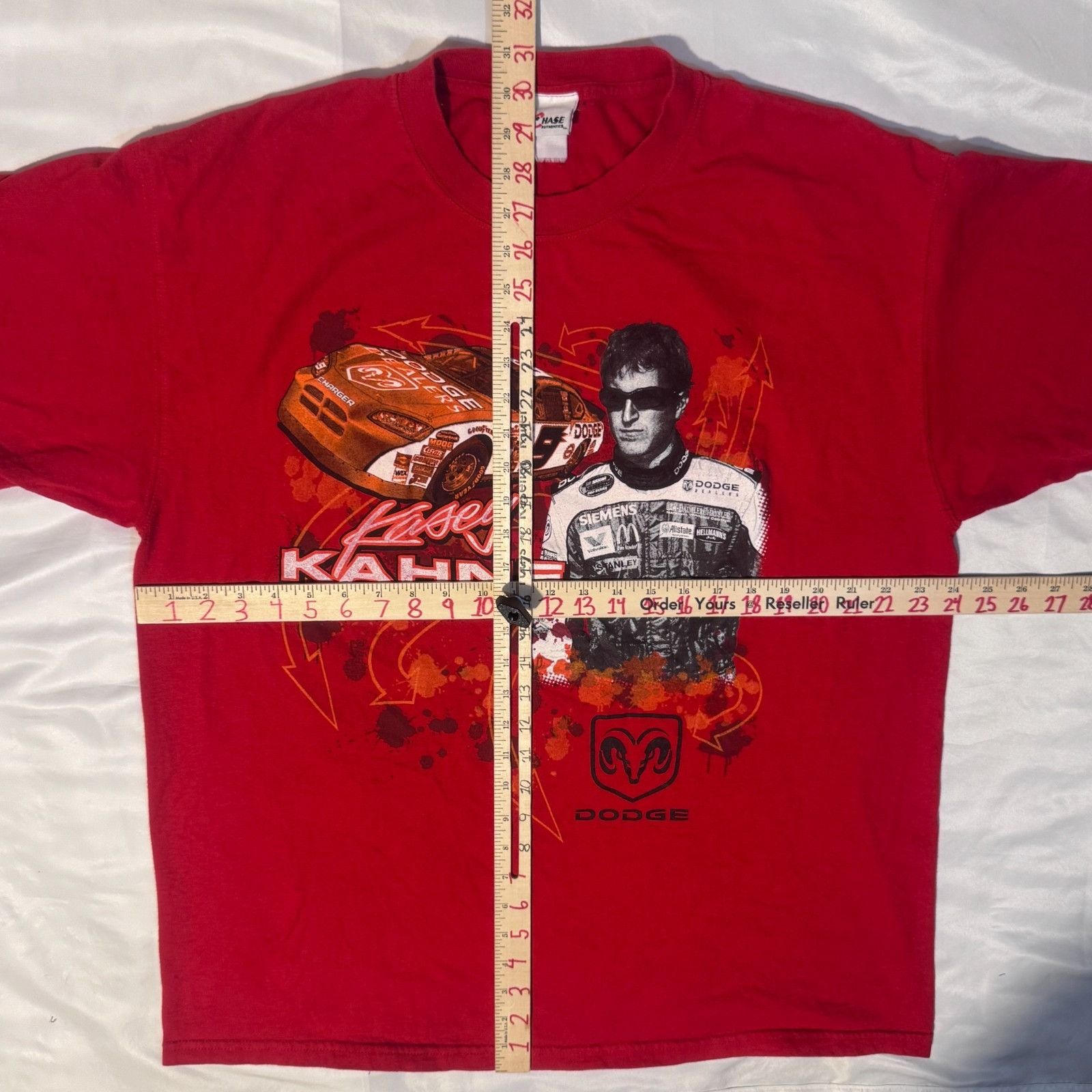 Chase Authentics Vintage Kasey Kahne NASCAR Dodge Racing Tee XL by Chase Auth Size US XL / EU 56 / 4 - 5 Thumbnail