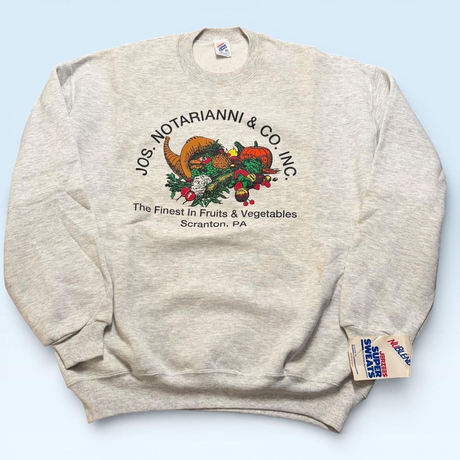 Jerzees Vtg Jos Notarianni Sweatshirt XL Jerzees Scranton PA USA 90s Size US XL / EU 56 / 4 - 1 Thumbnail