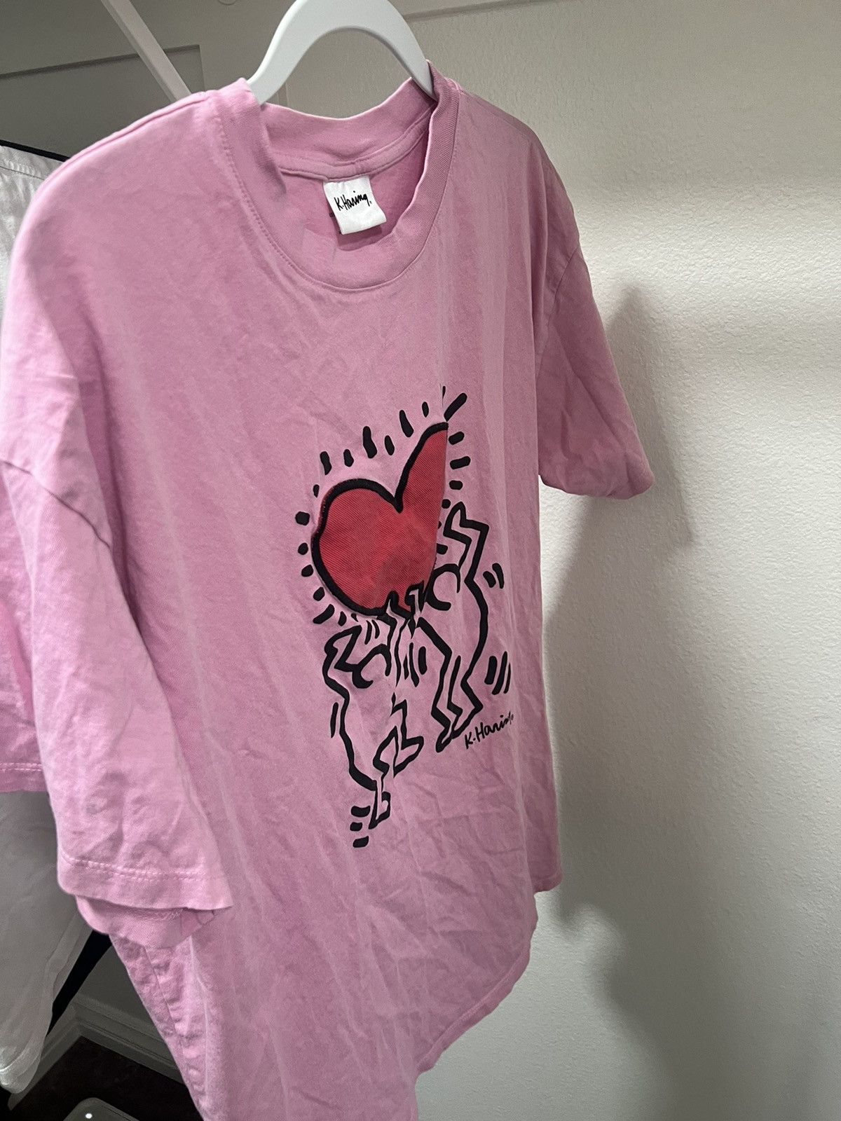 Keith Haring Keith Haring Pink Tee Size US L / EU 52-54 / 3 - 2 Thumbnail