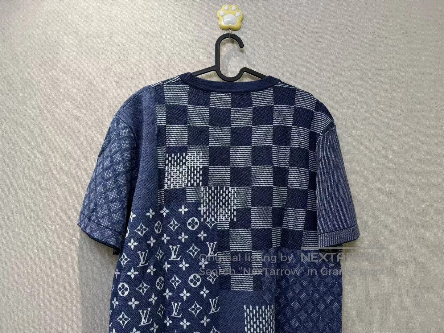 Louis Vuitton Louis Vuitton Checkerboard Patch Full Logo Knit Short Slee Size US L / EU 52-54 / 3 - 5 Thumbnail