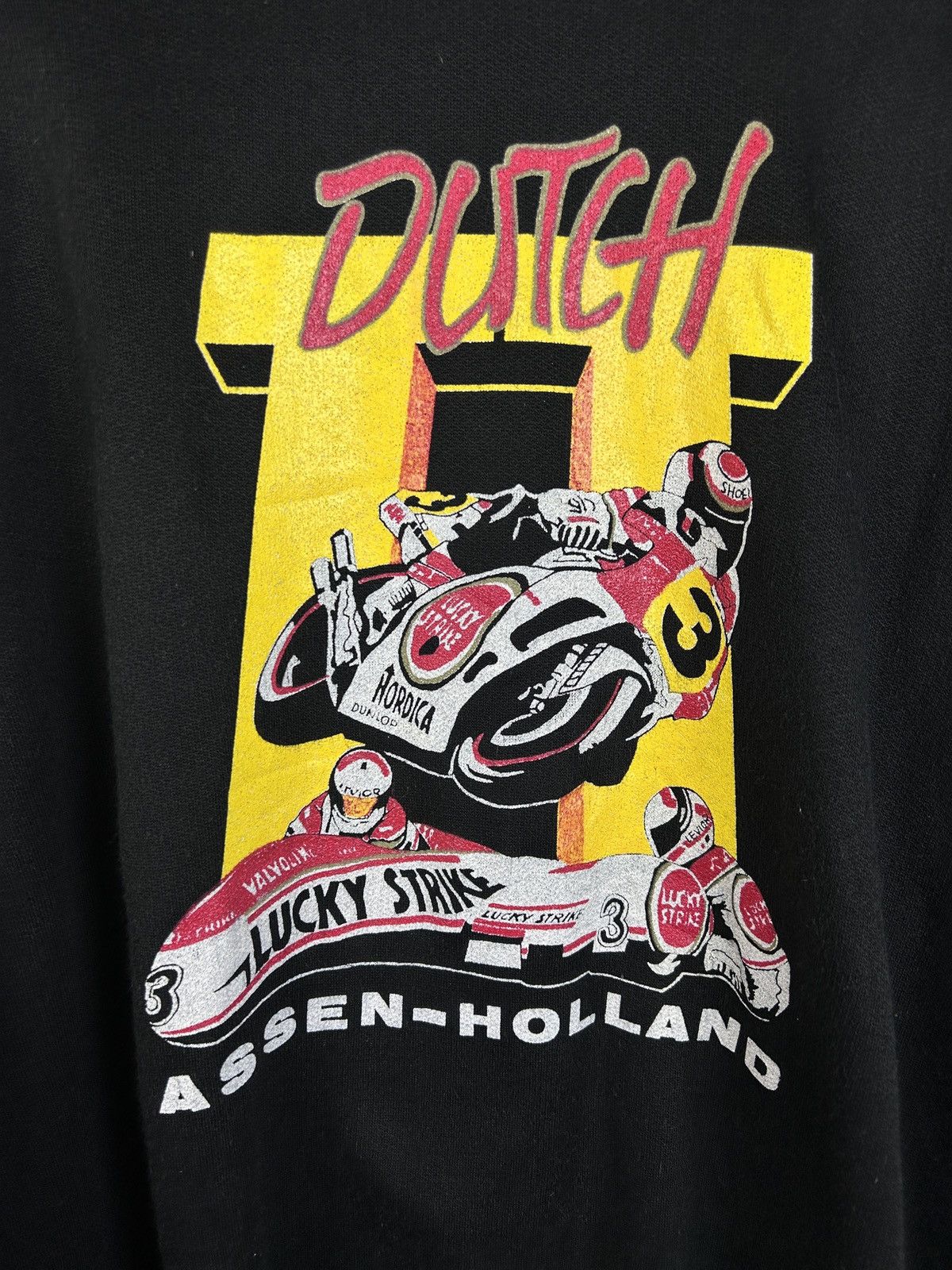Vintage 80s Vintage 1989 Dutch TT Assen Lucky Strike Racing Sweat Size US XL / EU 56 / 4 - 2 Thumbnail