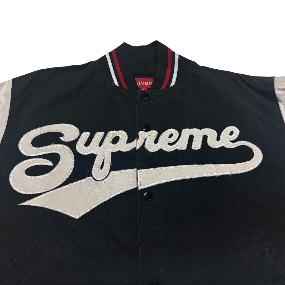 Supreme Supreme Embroidery Big Logo Light Varsity Jacket Size US L / EU 52-54 / 3 - 5 Thumbnail