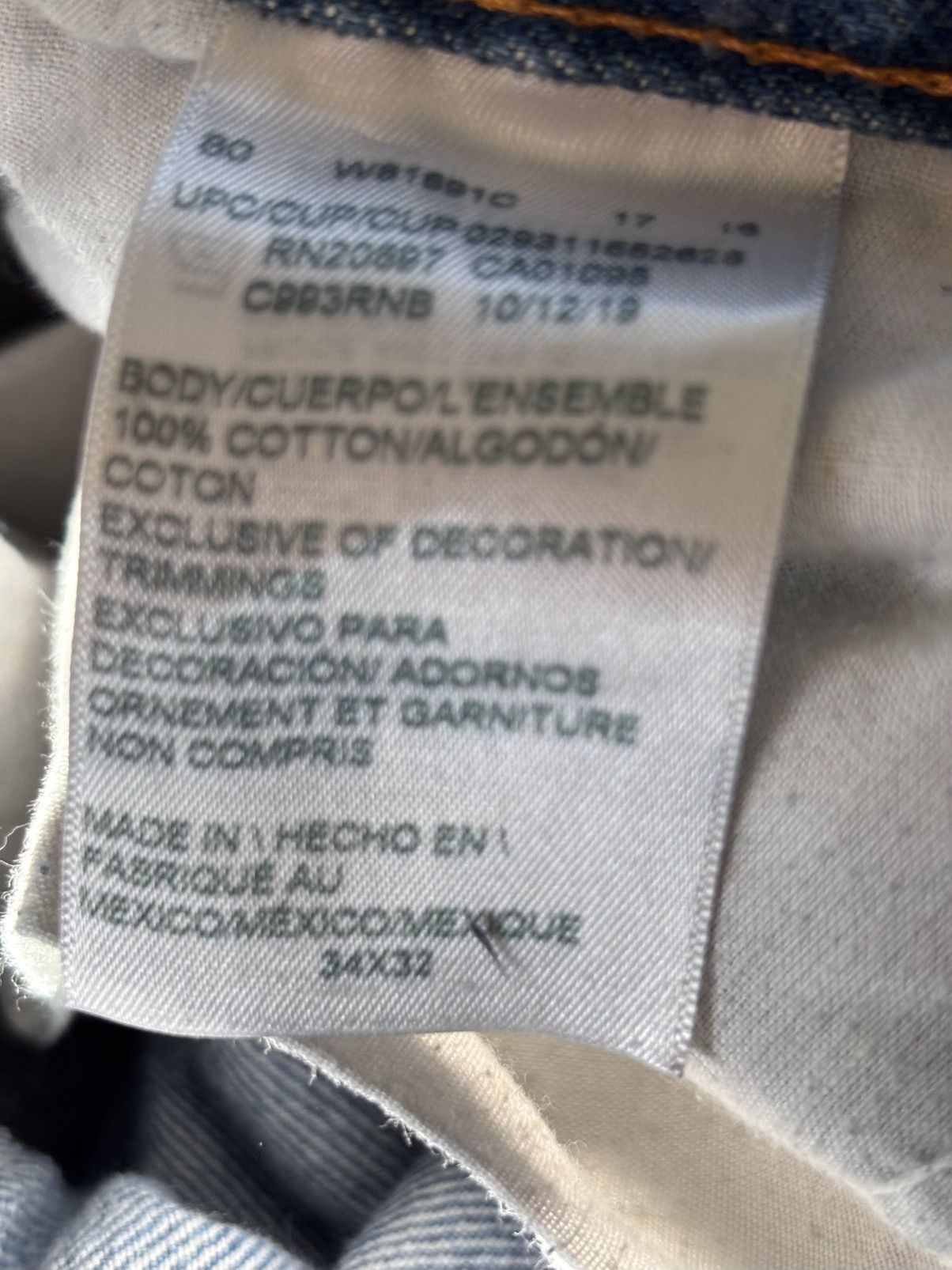 Dickies × Handmade Custom Bleached Dickies Workwear Jeans Size US 34 / EU 50 - 3 Thumbnail
