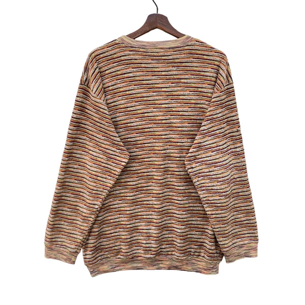 Designer × Missoni × Vintage Missoni Striped Sweatshirt Multicolour Size US L / EU 52-54 / 3 - 2 Thumbnail