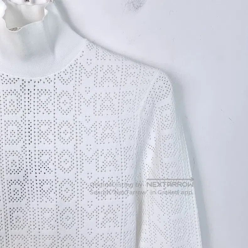 Fendi Fendi White logo full print lace top Size XS / US 0-2 / IT 36-38 - 3 Thumbnail