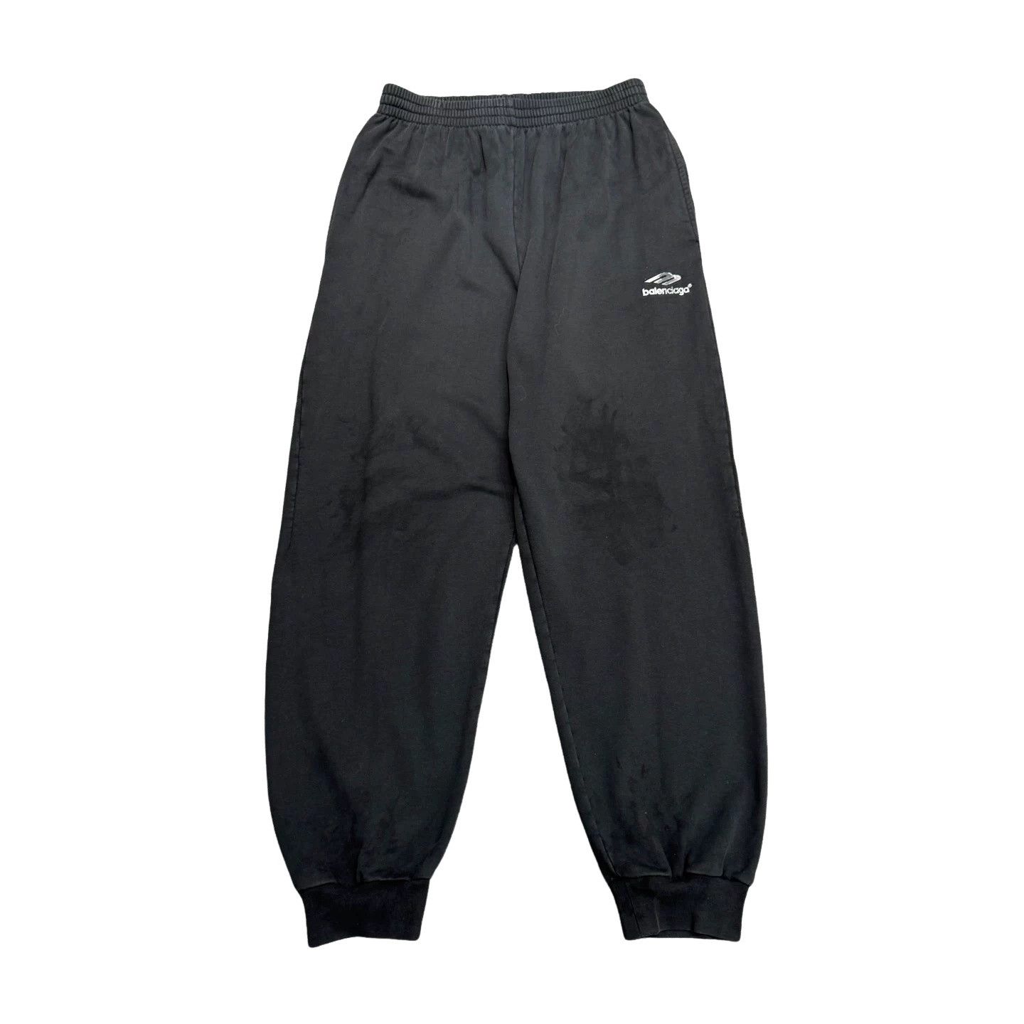 Balenciaga Balenciaga Distressed Logo Sweatpants Size M Size US 32 / EU 48 - 1 Thumbnail