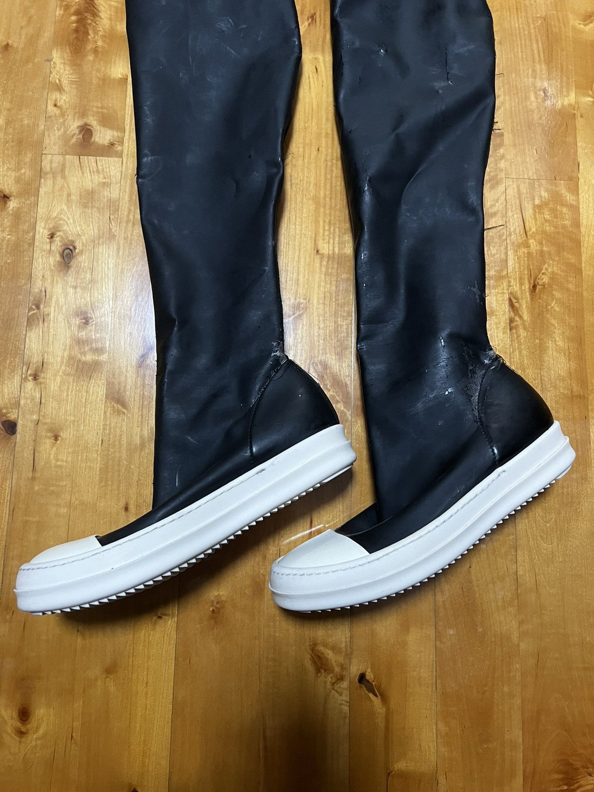 Rick Owens Drkshdw Rick owens drkshdw ramones thigh high sock sz35.5 Size US 5.5 / IT 35.5 - 4 Thumbnail