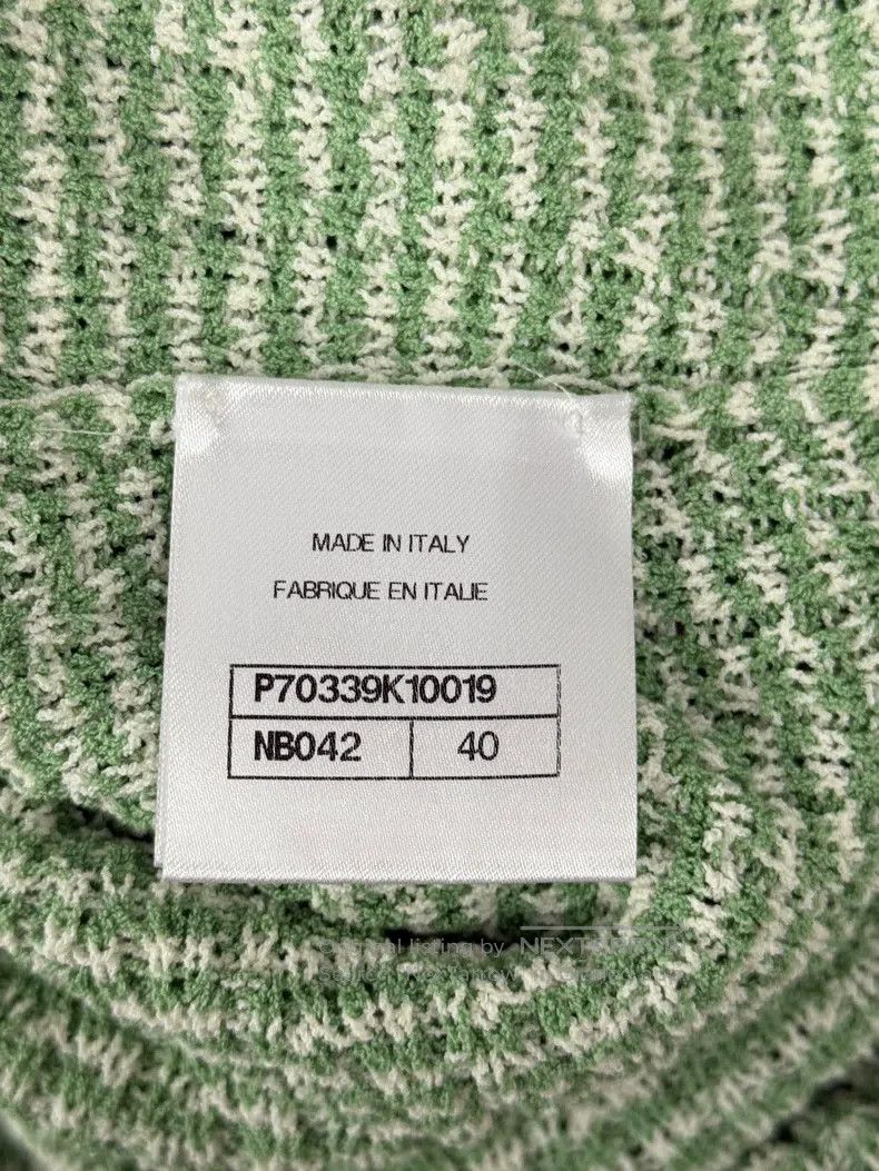 Chanel Chanel Avocado Green Knitted Cardigan coat Size S / US 4 / IT 40 - 5 Thumbnail