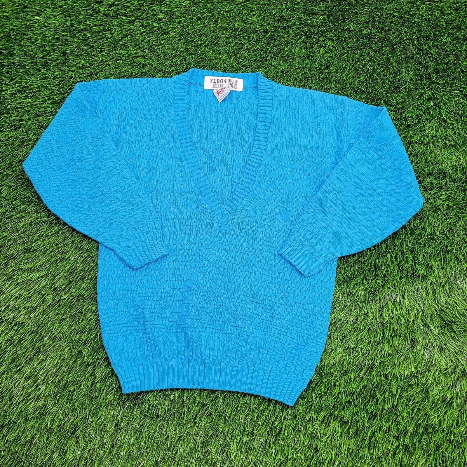 Vintage VTG Little Funky Deep V-Neck Sweater Womens 2XS/XS USA Size XS / US 0-2 / IT 36-38 - 1 Thumbnail
