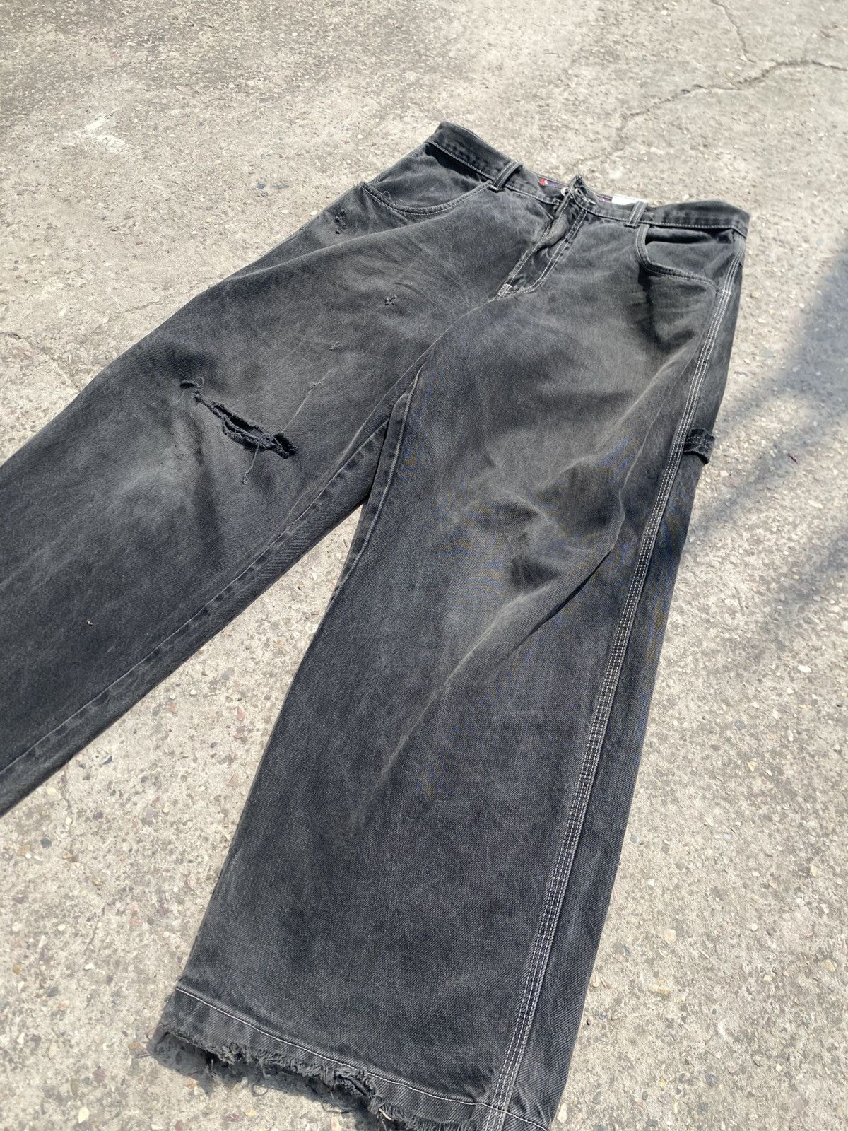 JNCO JNCO Jeans Y2K 90S Size 34W/30L Jet Black XXL Pockets Size US 34 / EU 50 - 14 Thumbnail