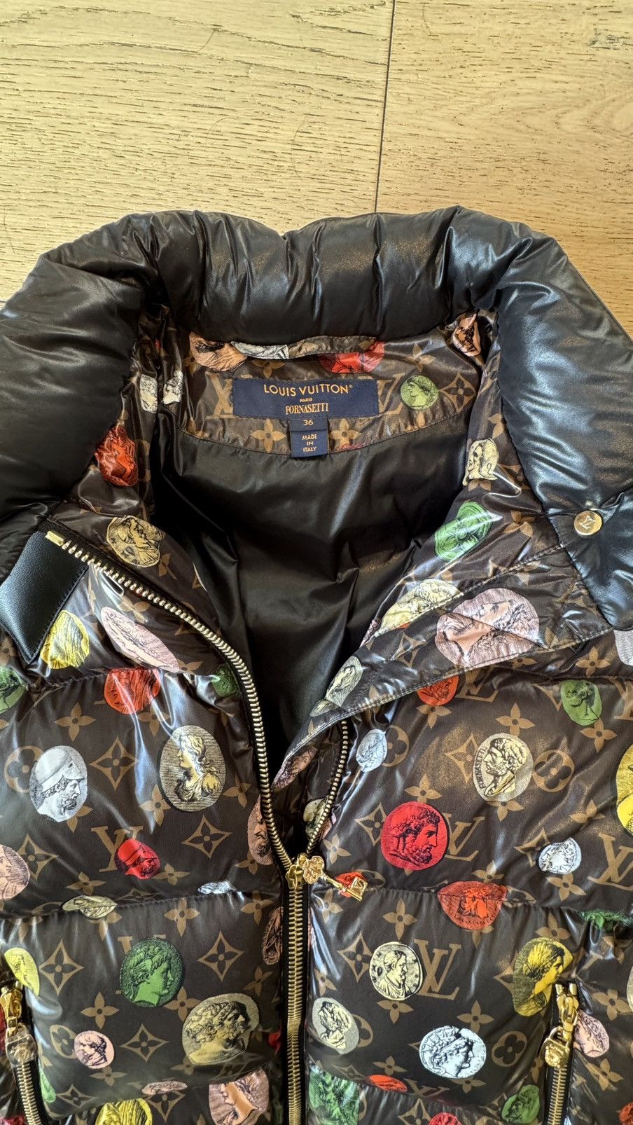 Louis Vuitton Louis Vuitton x Fornasetti Down Puffer Jacket Size XS / US 0-2 / IT 36-38 - 18 Thumbnail