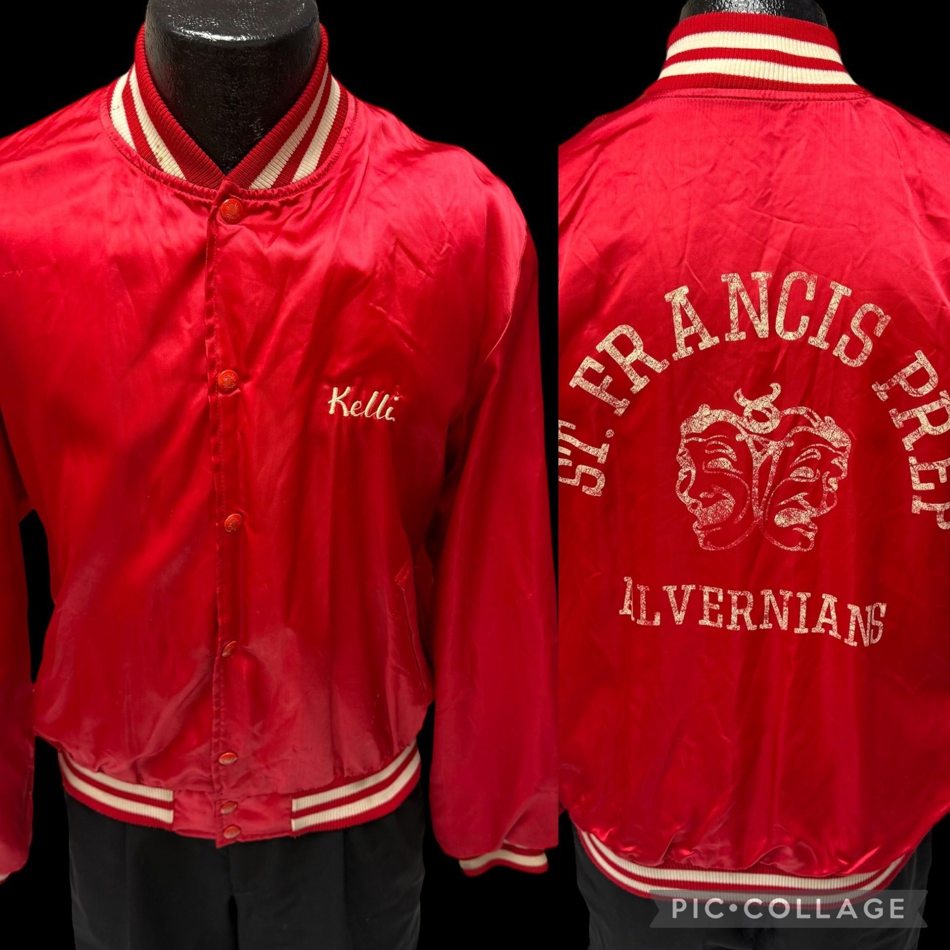 Other Vtg Birdie SHINY ST FRANCIS PREP Theater ALVERNIANS Bomber Size US M / EU 48-50 / 2 - 1 Thumbnail