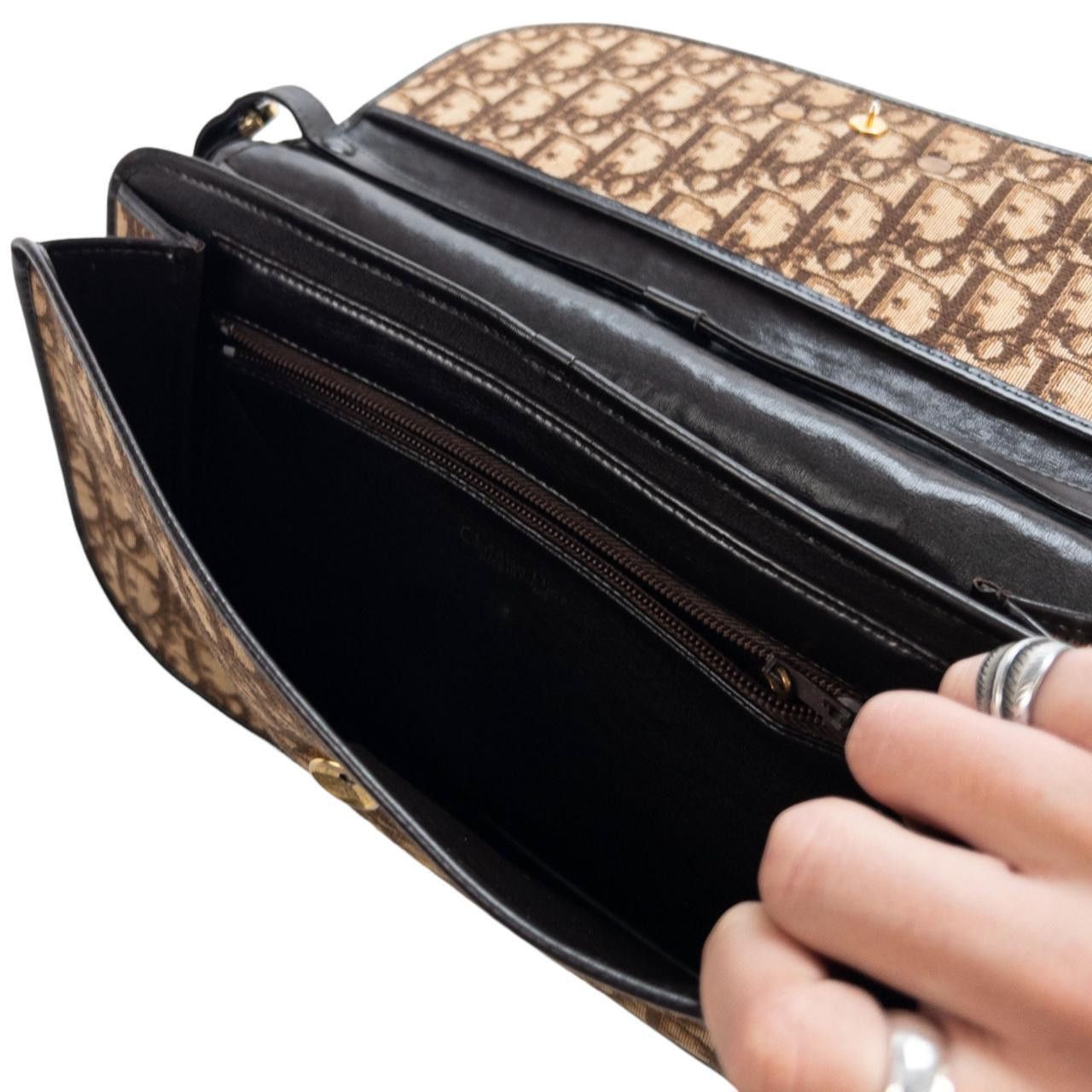 Dior Vintage Chrisitan Dior Monogram Shoulder Bag Size ONE SIZE - 5 Thumbnail