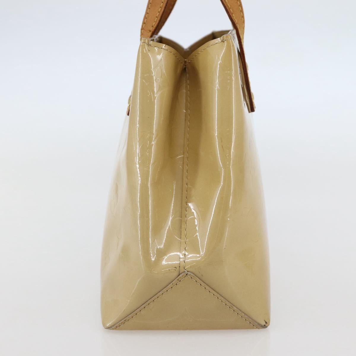 Louis Vuitton LOUIS VUITTON Monogram Vernis Reade PM Hand Bag Beige M91334 Size ONE SIZE - 4 Thumbnail