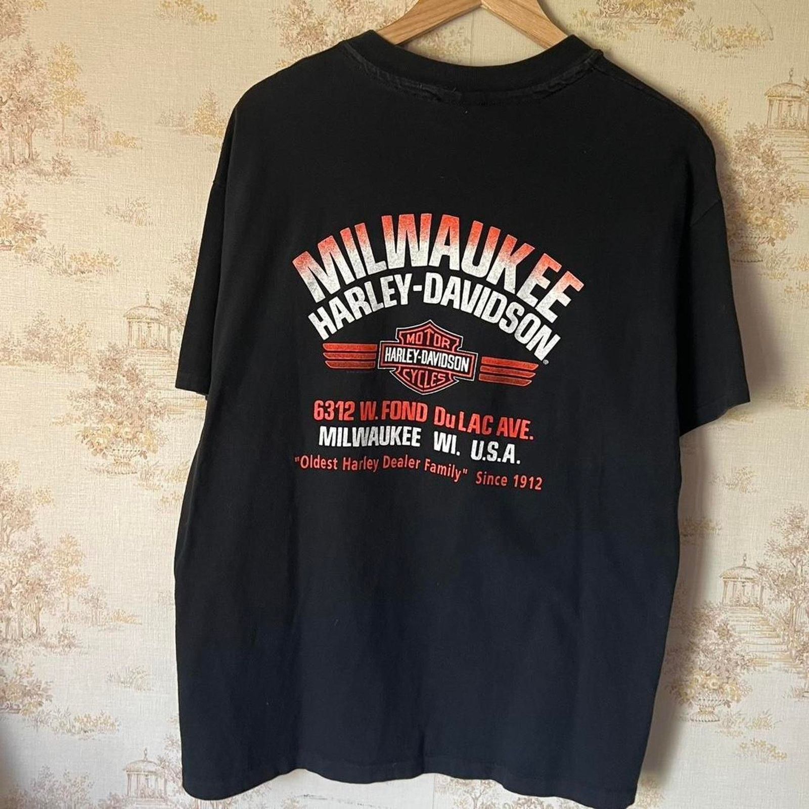 Harley Davidson 90s Harley-Davidson 90th Anniversary Tee | Milwaukee | Fit L Size US L / EU 52-54 / 3 - 5 Thumbnail