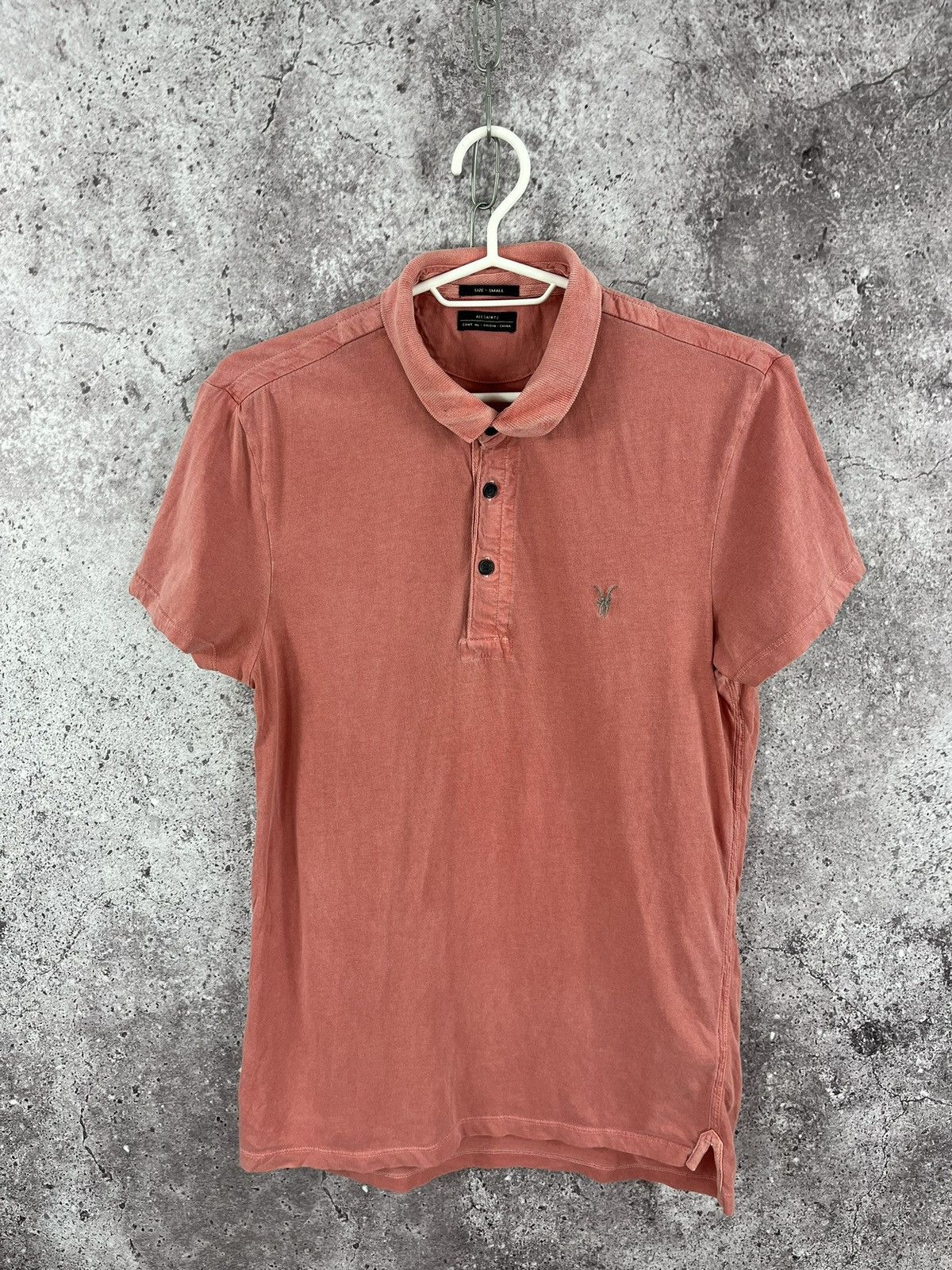 Allsaints × Vintage Allsaints Polo Tee 3Button Style Embroidery Small Logo Sz S Size US S / EU 44-46 / 1 - 1 Thumbnail