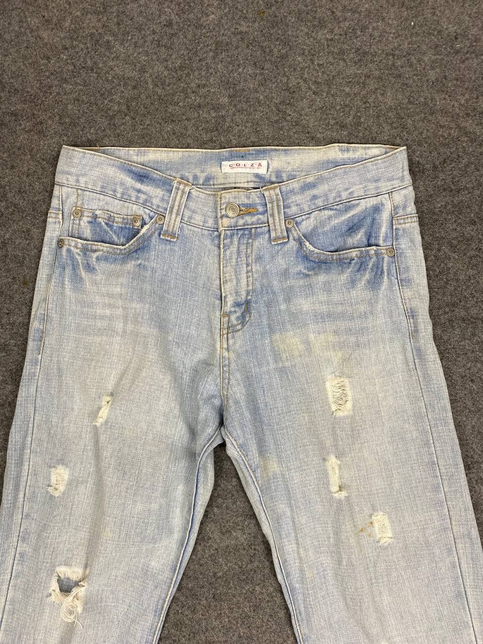 Japanese Brand colza japanese brand bootcut distressed denim Size US 33 - 8 Thumbnail
