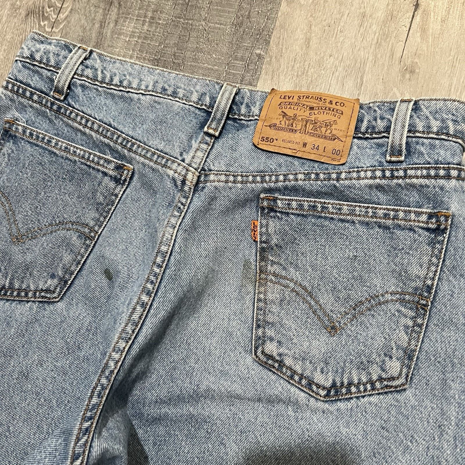 Levi's VTG Levis 550 Relaxed Fit Denim Jean Shorts Mens 34 Jorts Size US 34 / EU 50 - 4 Thumbnail