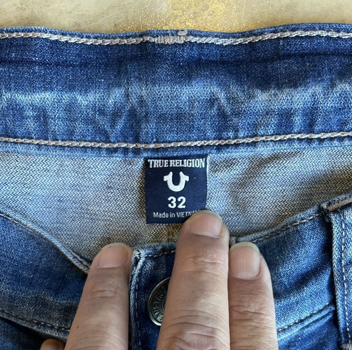 True Religion Vintage True Religion Distressed Jeans Geno Relaxed Slim Size US 32 / EU 48 - 6 Thumbnail