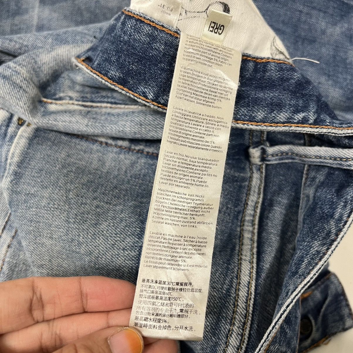 DENHAM Vintage Denham Japan Utility Distressed Denim Jeans Size US 30 / EU 46 - 15 Thumbnail