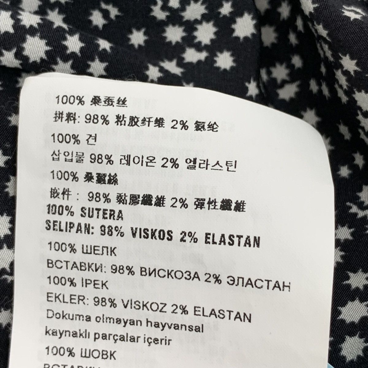 Miu Miu Miu Miu Black All-over Star Print Silk V-neck Dress K26WX Size M / US 6-8 / IT 42-44 - 8 Thumbnail