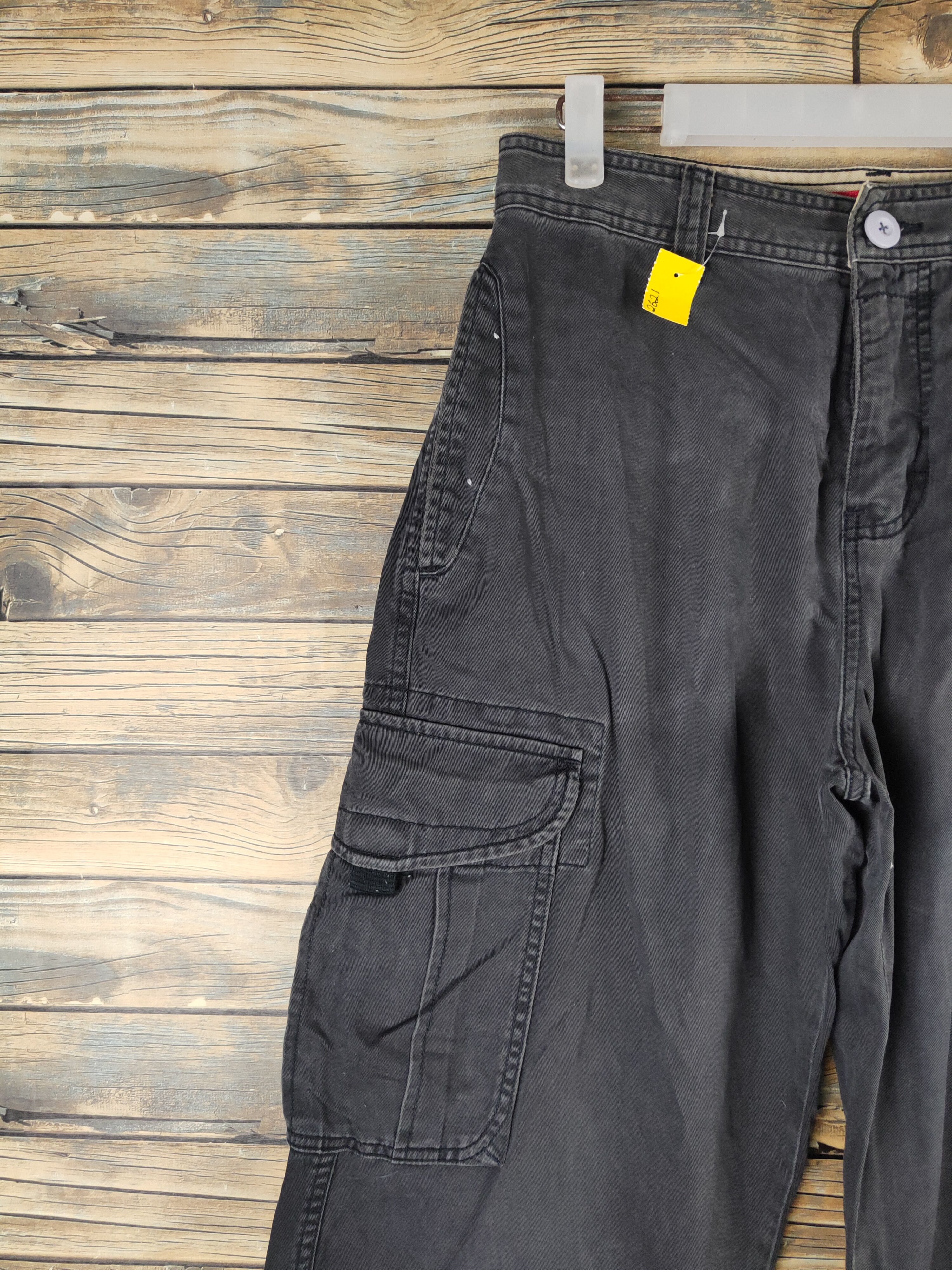 Japanese Brand DL Unionbay Black Multipocket Cargo Pants #2621 Size US 29 - 3 Thumbnail
