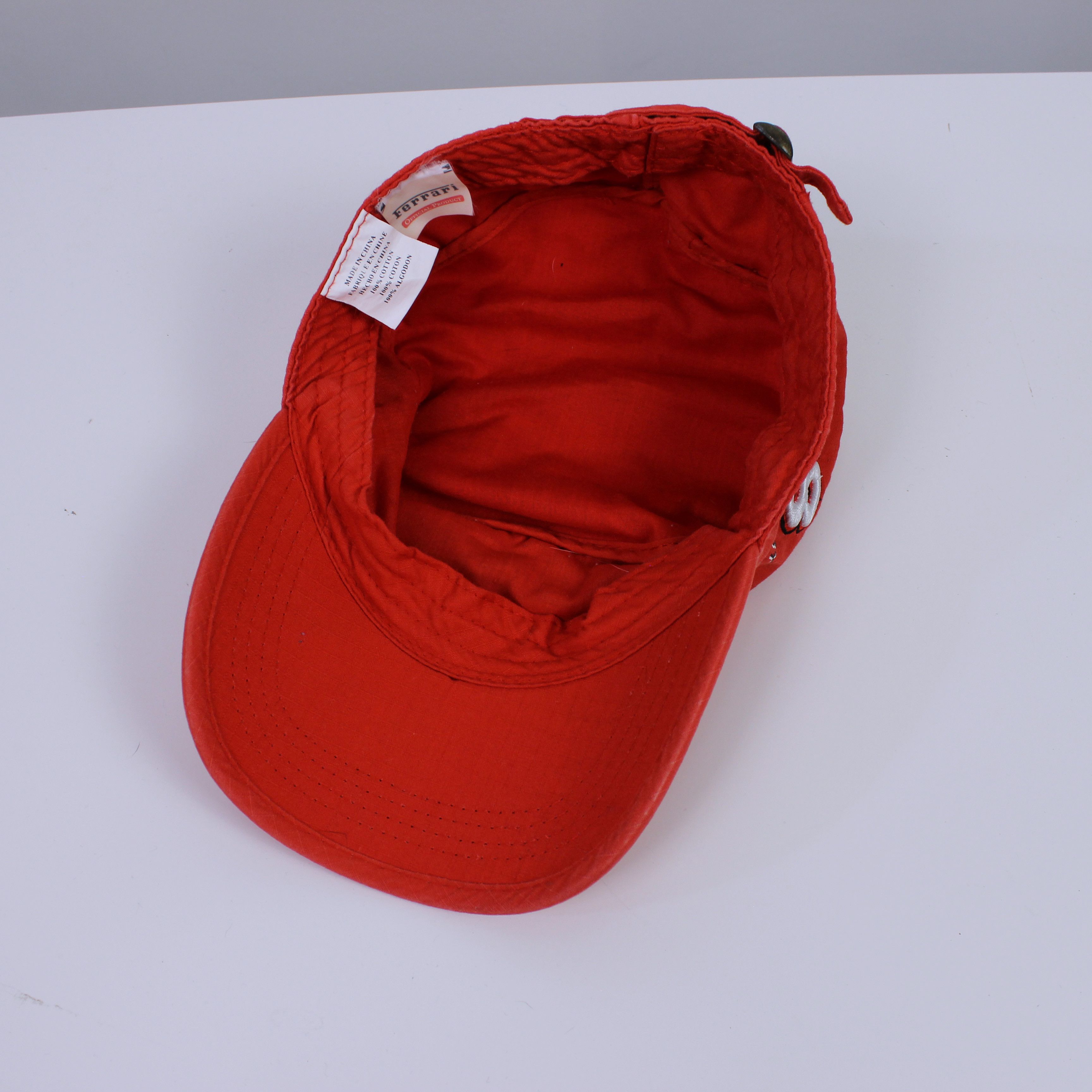 Ferrari Ferarri cap hat vintage race racing red Size ONE SIZE - 5 Thumbnail